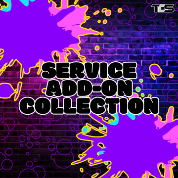 Collage of service add-ons including headlight restoration, pet hair removal, and more with text reading 'Service Add-Ons Collection' by That Detail Shop.