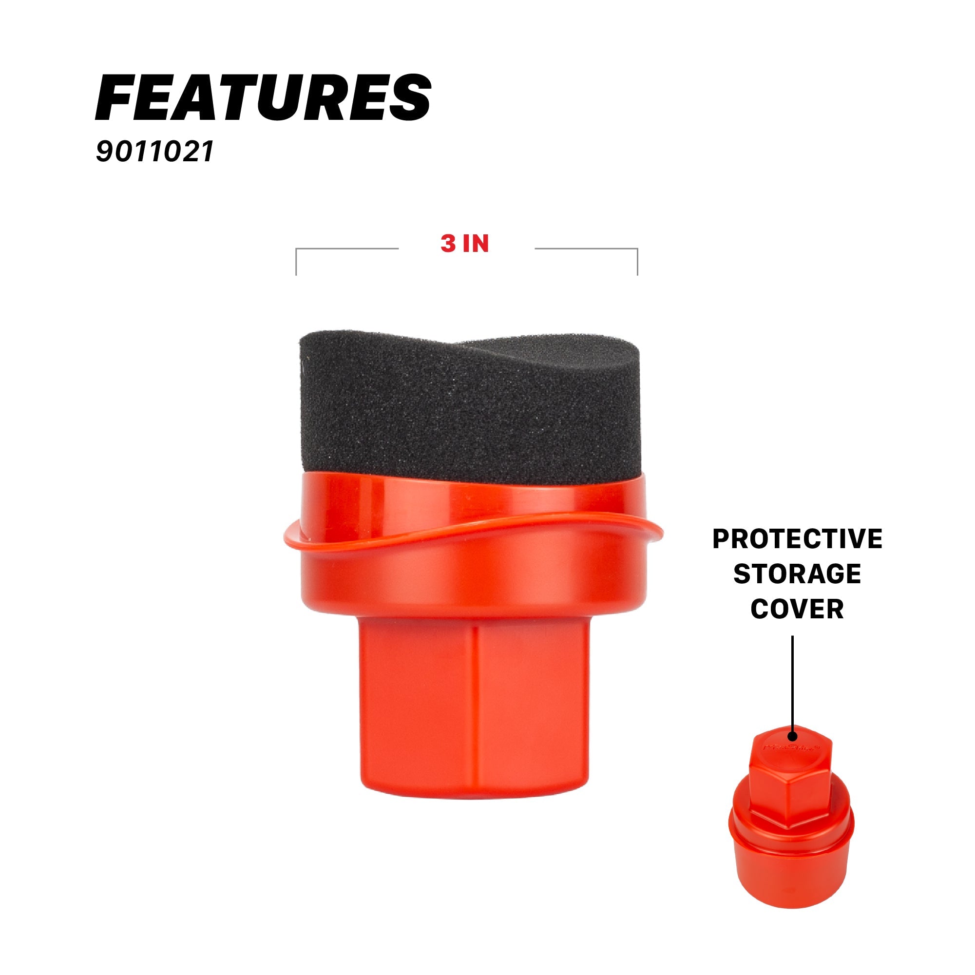 MaxShine Dressing Applicator with Cover | Tire Shine Applicator