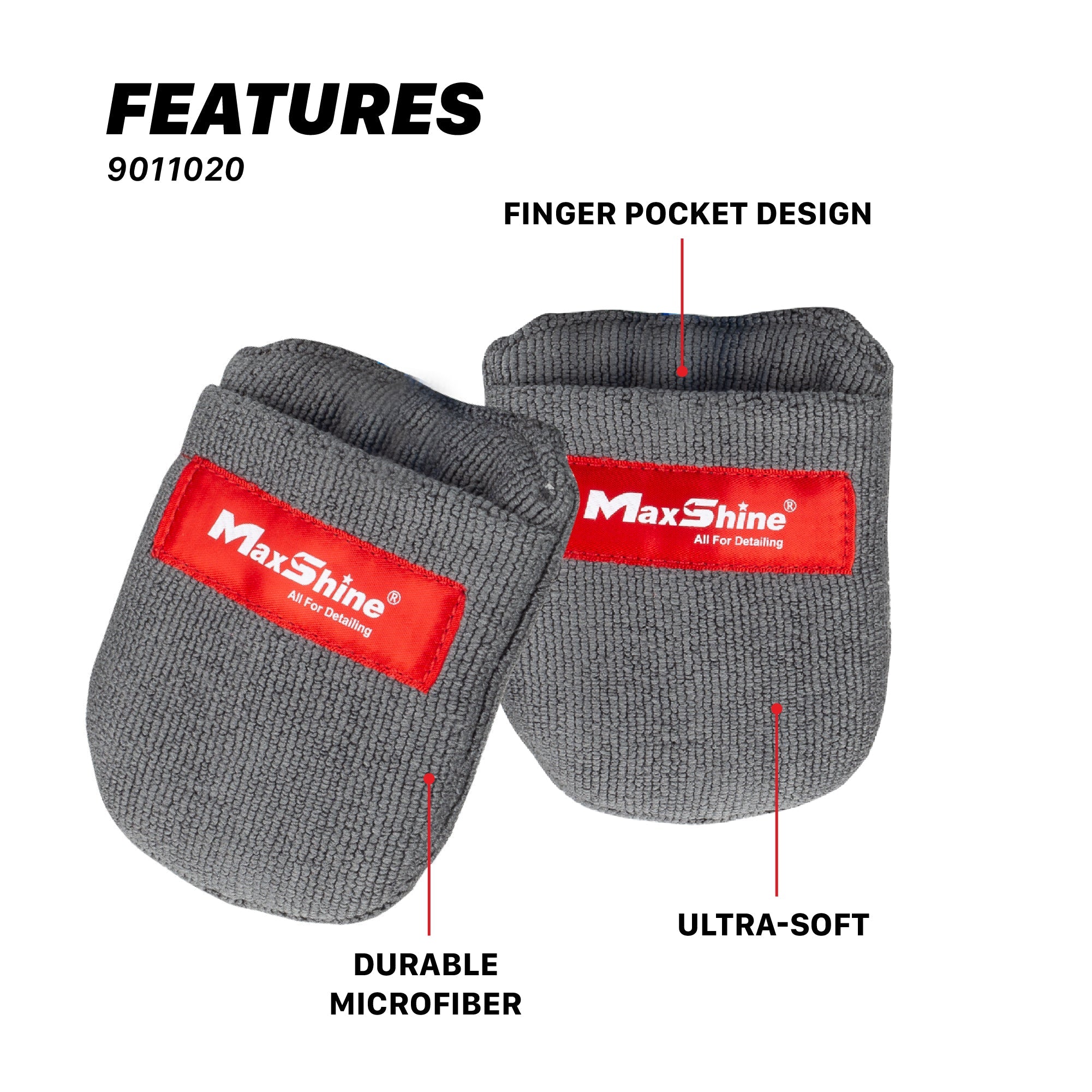 MaxShine Microfiber Coating Applicator-2PCS/PACK Versatile for any Job!