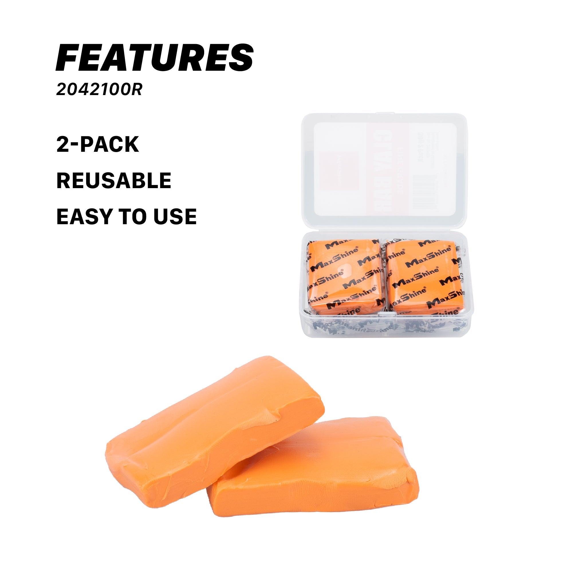 Maxshine Detailing Clay Bar Auto Detailing – 2pcs/pack