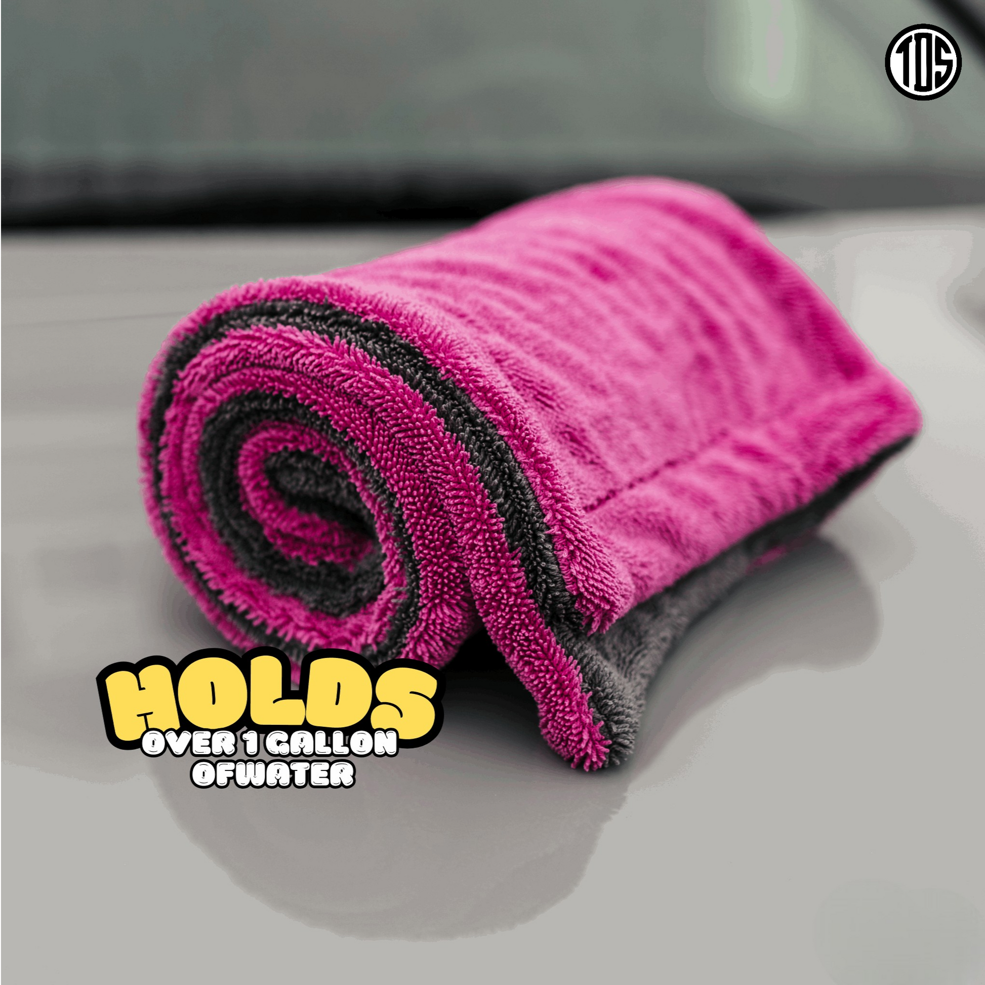 That Detail Towel (Fuchsia) – 1600 GSM Twisted Loop Microfiber Towel (20"x30")