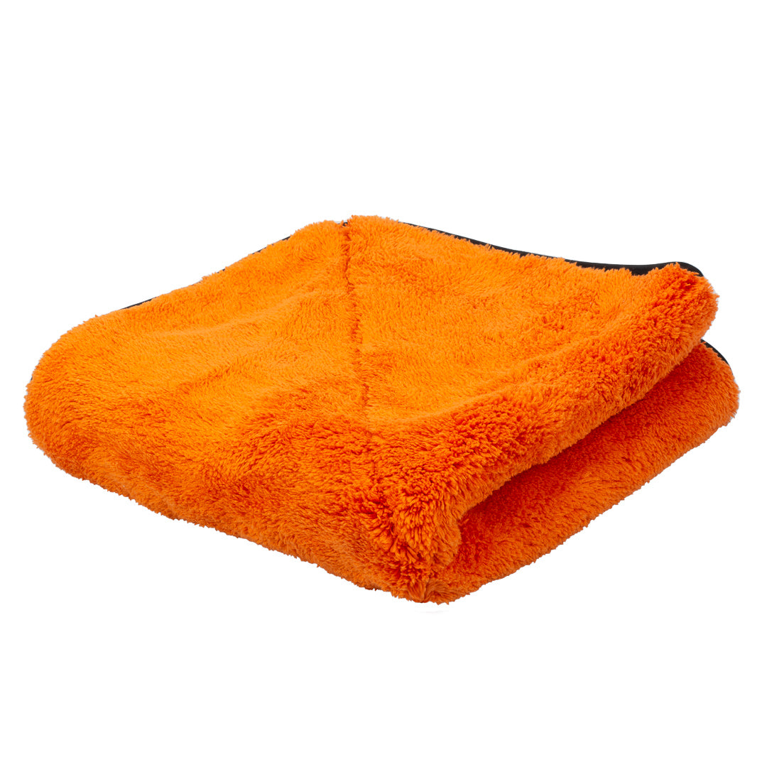 Maxshine 1000GSM "Little Orange" Drying Microfiber Towels in use - professional detailing application