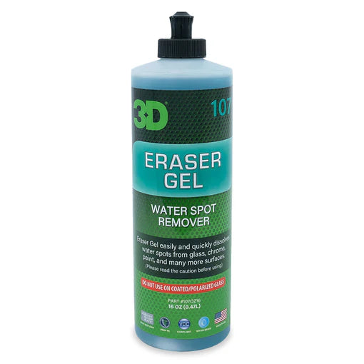 3D Car Care 3D ERASER GEL 16oz in use - professional detailing application