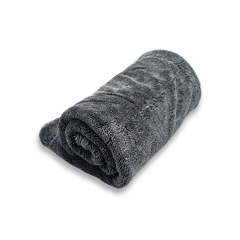 3D Car Care 3D Gray HYDRO-FIL Ultra-Thick 1200 GSM Premium Microfiber Towel 20X24 G-45GR product closeup - auto detailing equipment