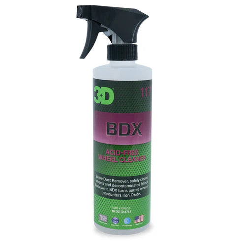 3D Car Care 3D BDX WHEEL CLEANER 16oz in use - professional detailing application