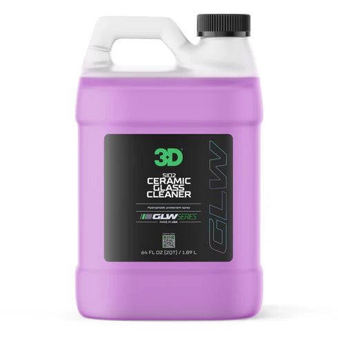 3D Car Care 3D GLW CERAMIC GLASS CLEANER 64 OZ in use - professional detailing application