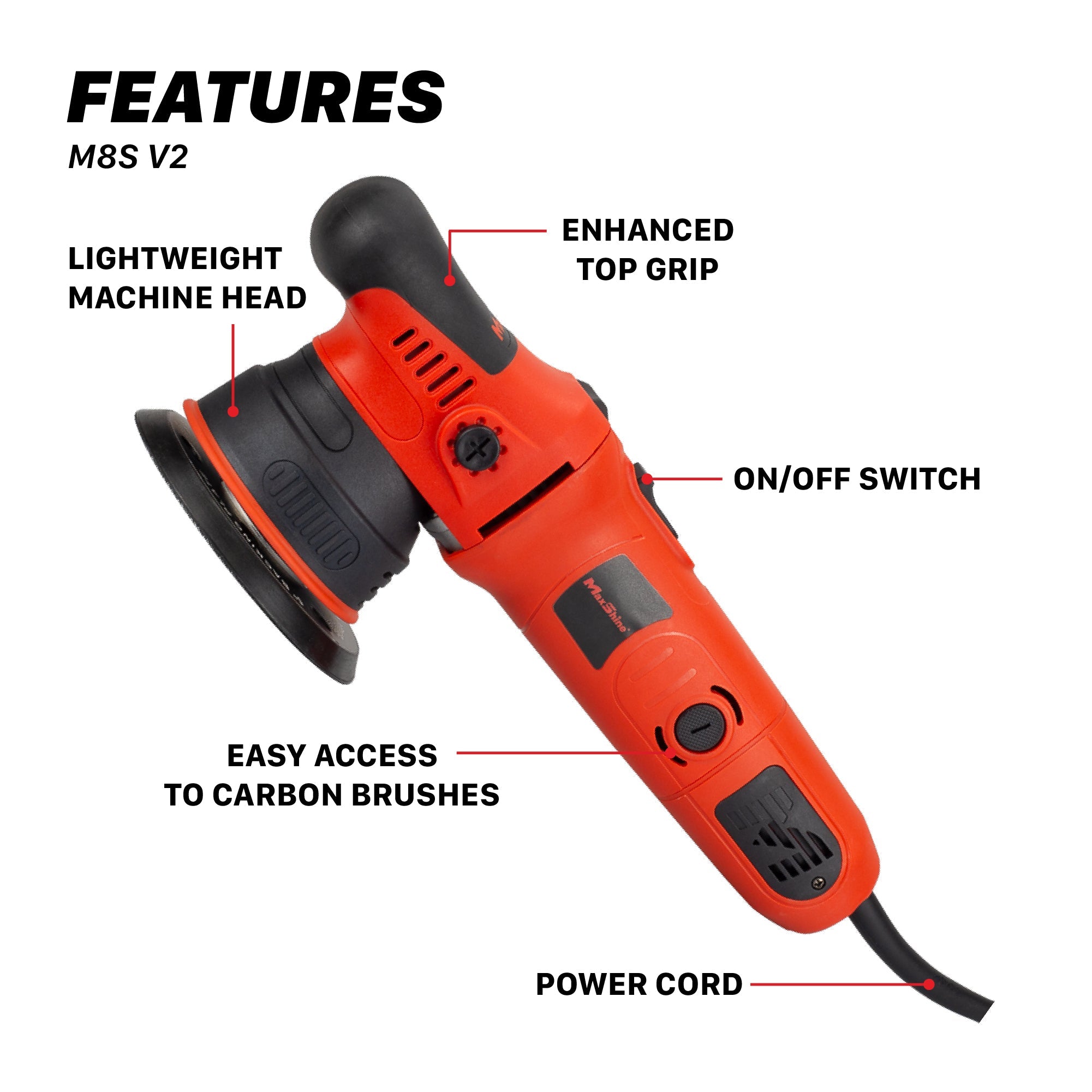M8S V2 Dual Action Polisher for Car Detailing The Dual Action Polisher for car detailing M8S V2 unleashes the true potential of your car's presence and shine.