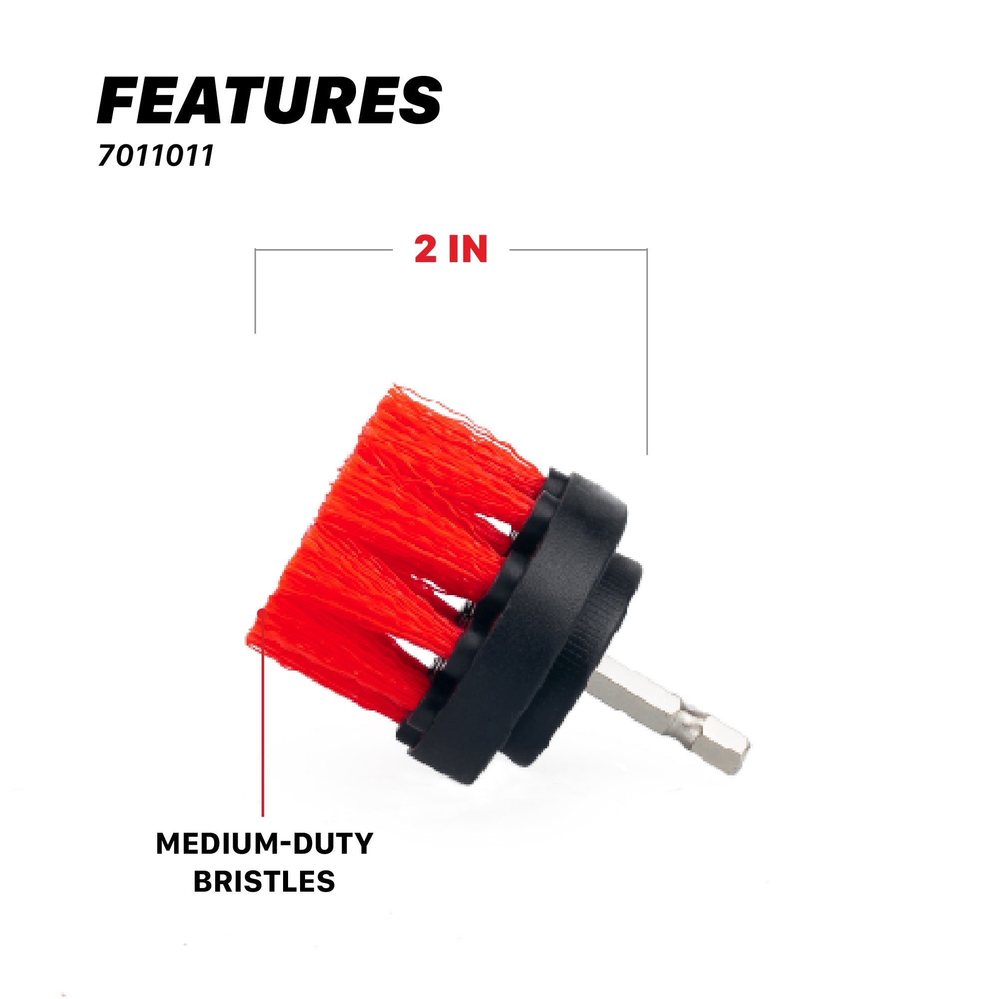 Maxshine Drill Brush for Car | Drill Carpet Detailing Brushes - detail shot 7
