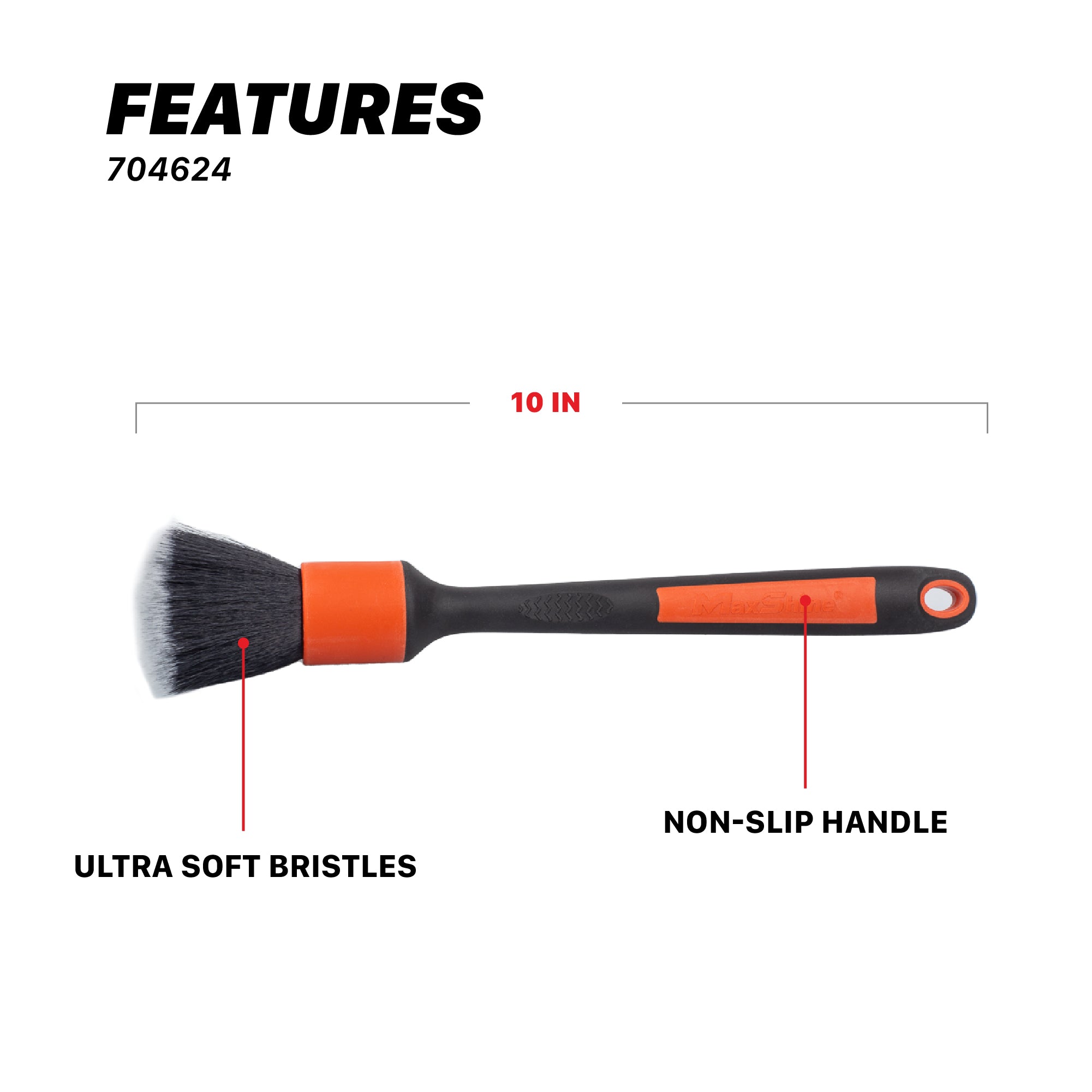 Maxshine Ever So Soft (ESS) Car Detailing Brushes product closeup - auto detailing equipment
