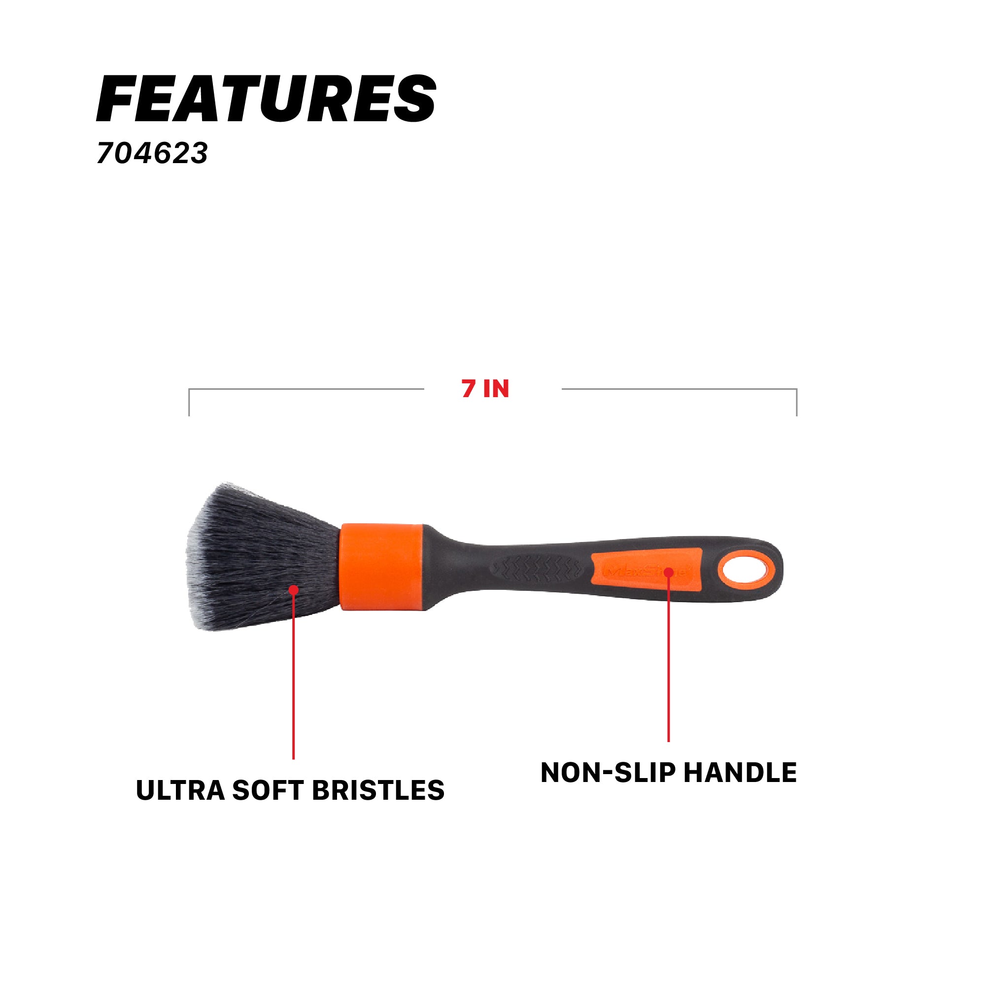 Maxshine Ever So Soft (ESS) Car Detailing Brushes - detail shot 5