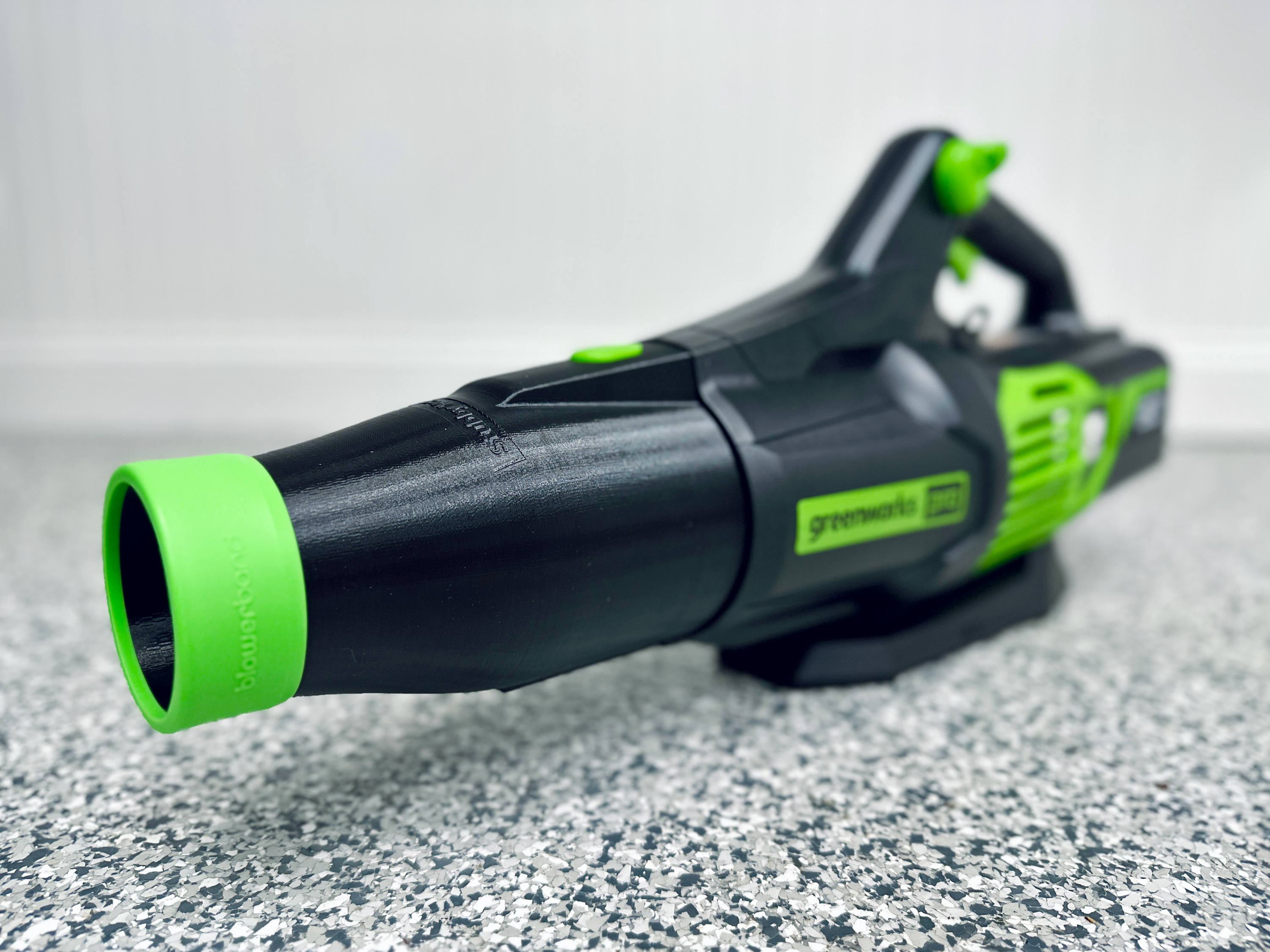 Stubby Nozzle Co. STUBBY® Car Drying Nozzle for Greenworks 760, 730, 700, 610, 585, 550, 515, & 500 CFM Leaf Blowers - car drying blower nozzle attachment