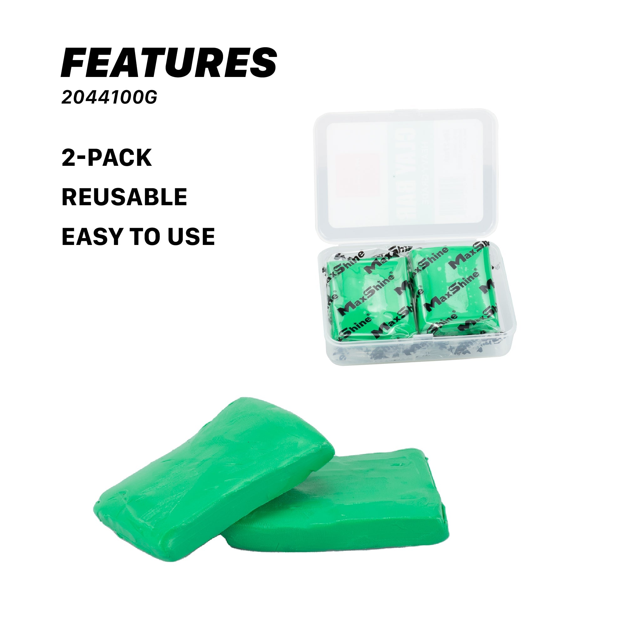 Maxshine Detailing Clay Bar Auto Detailing – 2pcs/pack
