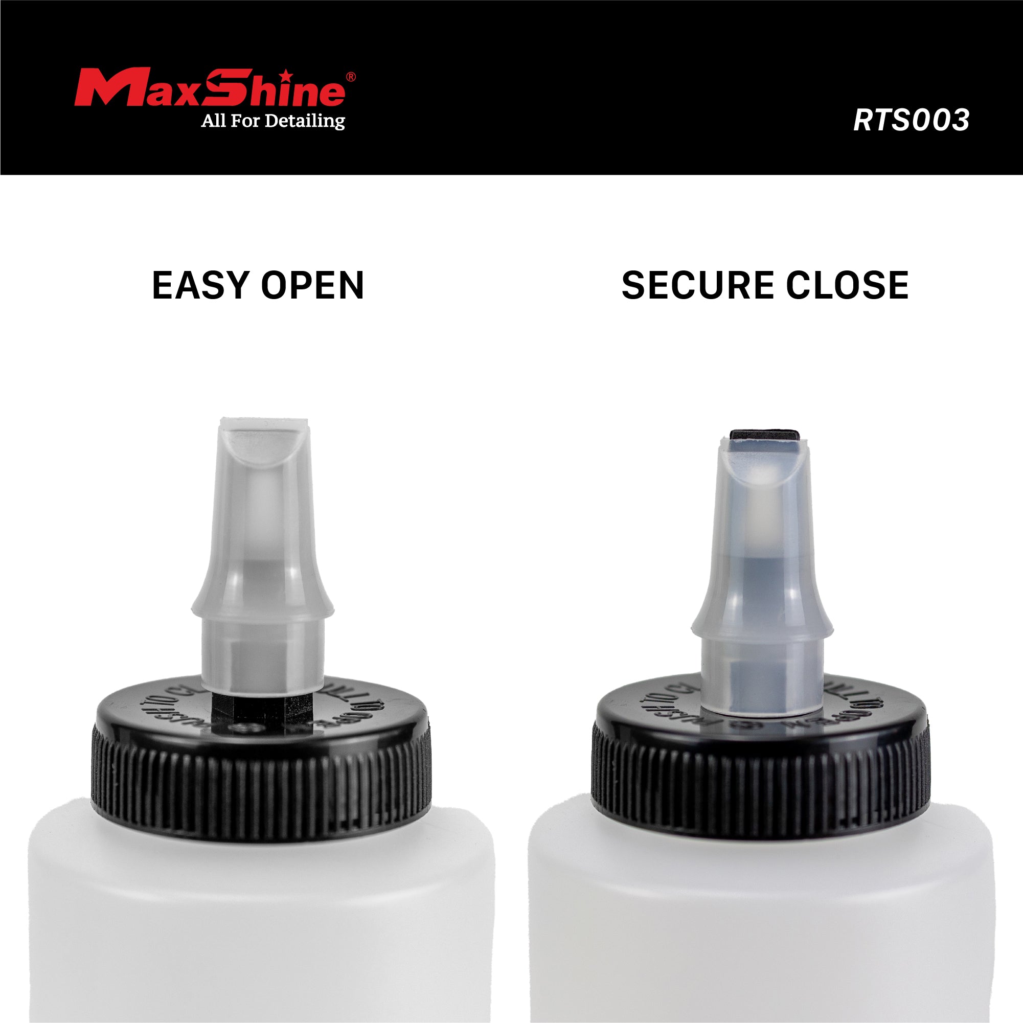 Dispenser Bottle Compound, Polish, Wax, & More Compound Polish Wax Dispenser Bottle with Self Cleaning Cap was designed for effortless and efficient dispensing