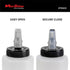 Dispenser Bottle Compound, Polish, Wax, & More Compound Polish Wax Dispenser Bottle with Self Cleaning Cap was designed for effortless and efficient dispensing