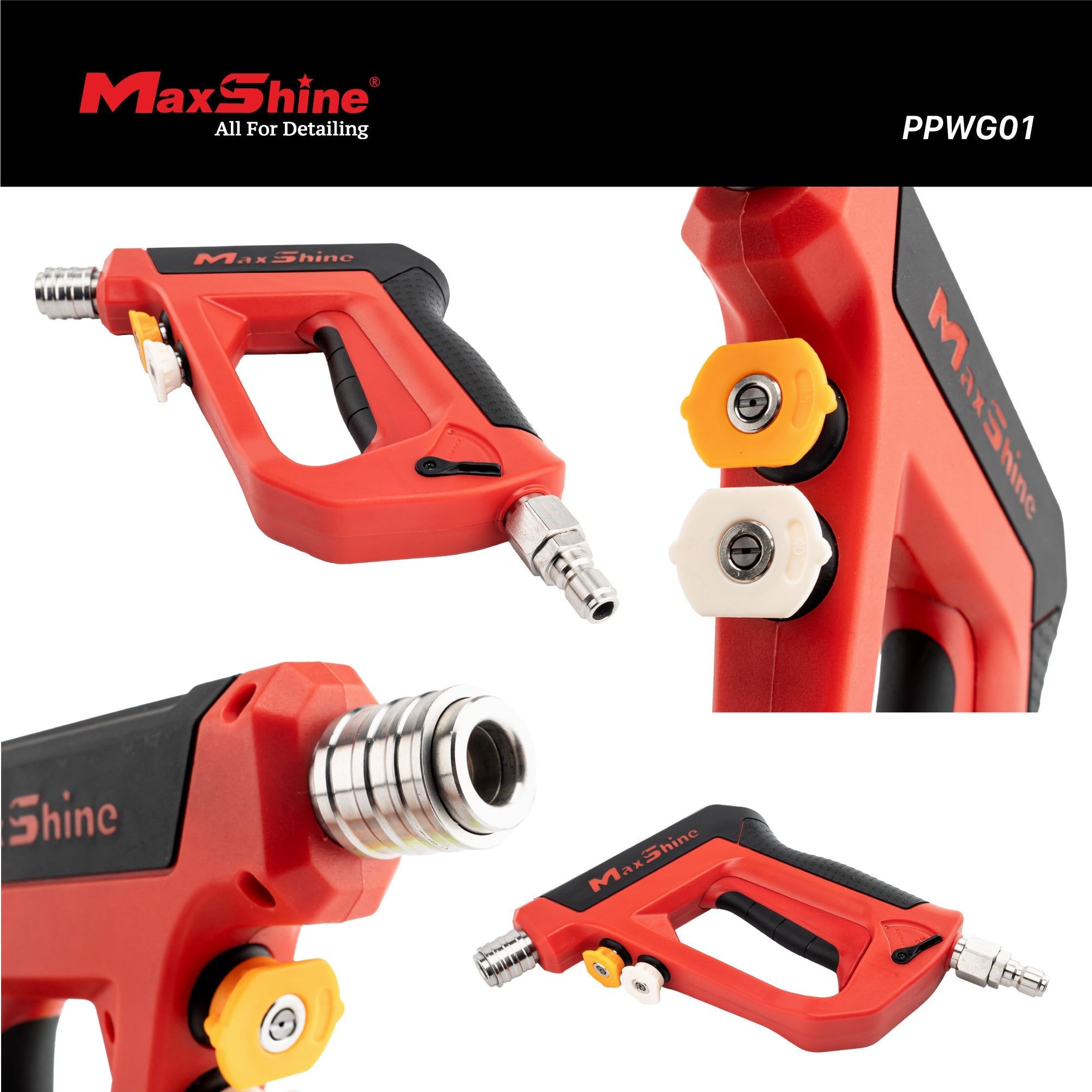 Pressure Washer Gun – Short Wand Blast through tough grime with this 5000 PSI Short Wand Pressure Washer Gun. Designed for power and control, its compact build