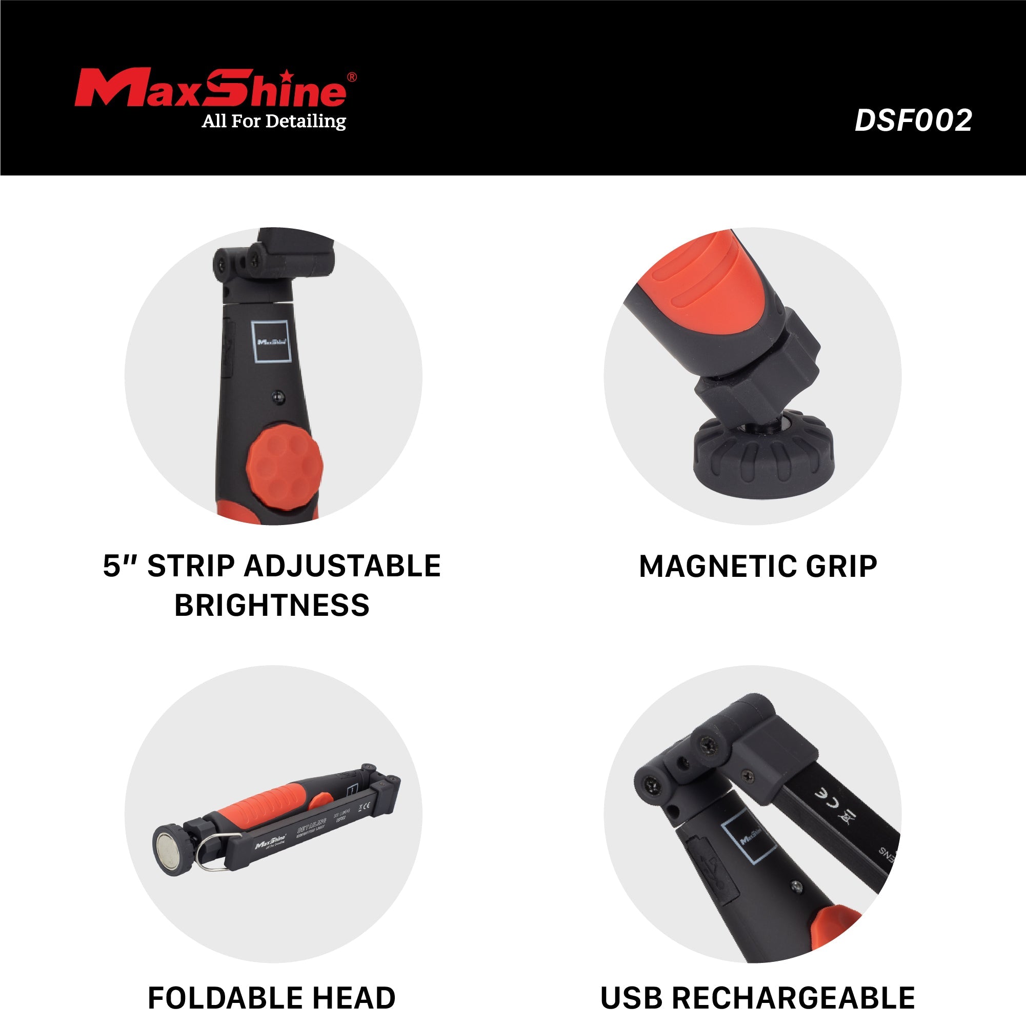 The Swirl Light The swirl finder light assists your detailing job in the dark, featuring powerful 300 Lumens lighting capability, an ergonomic design, and a
