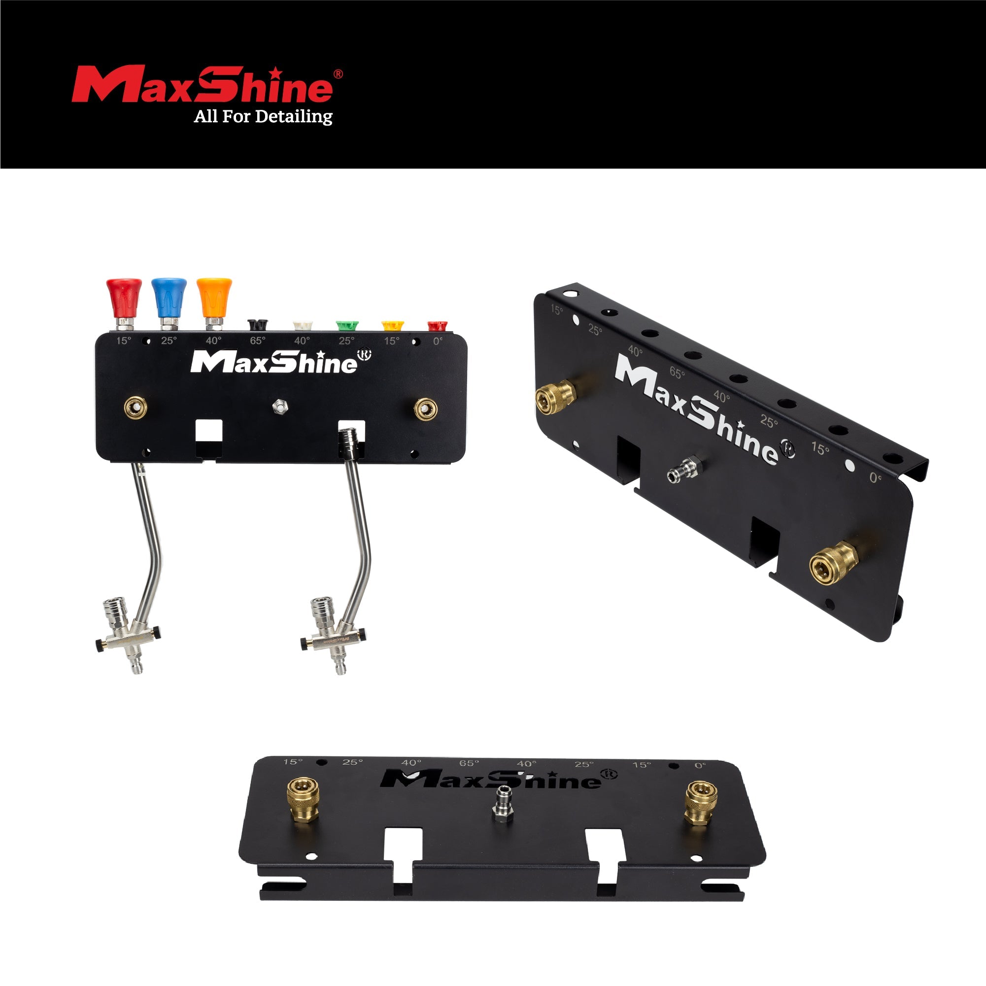 Foam Cannon Wall Mount The Foam Cannon Wall Mount ensures a tidy and orderly arrangement of your car washing tools, securely accommodating up to three foam