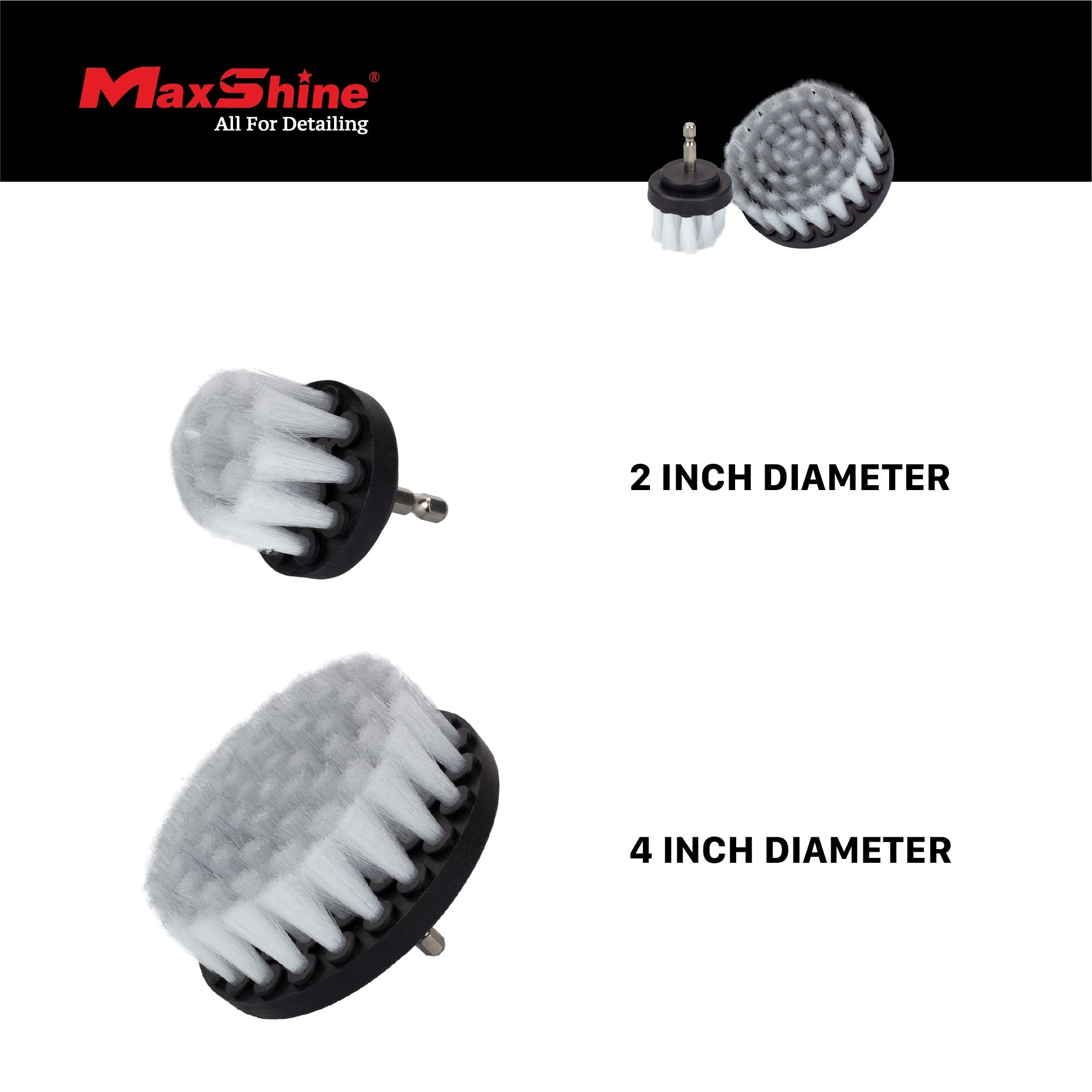 Fabric Drill Brush The fabric drill brush attaches to a drill machine. It boasts 100% polypropylene transparent bristles, combining sturdy and gentle fibers to