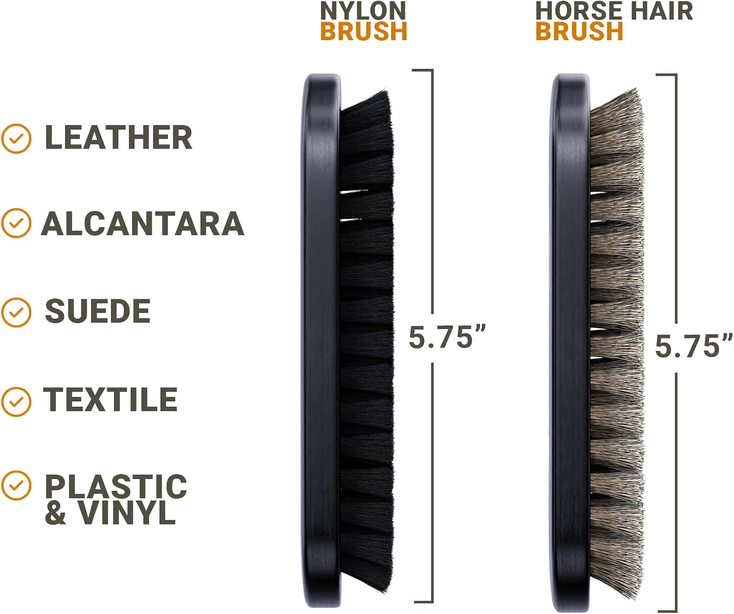 Leather & Alacantara Brush Set