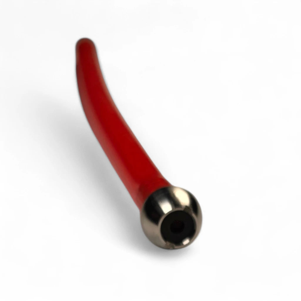 TDS Foam Cannon Replacement Tube showing silicone hose and stainless steel weighted ball filter