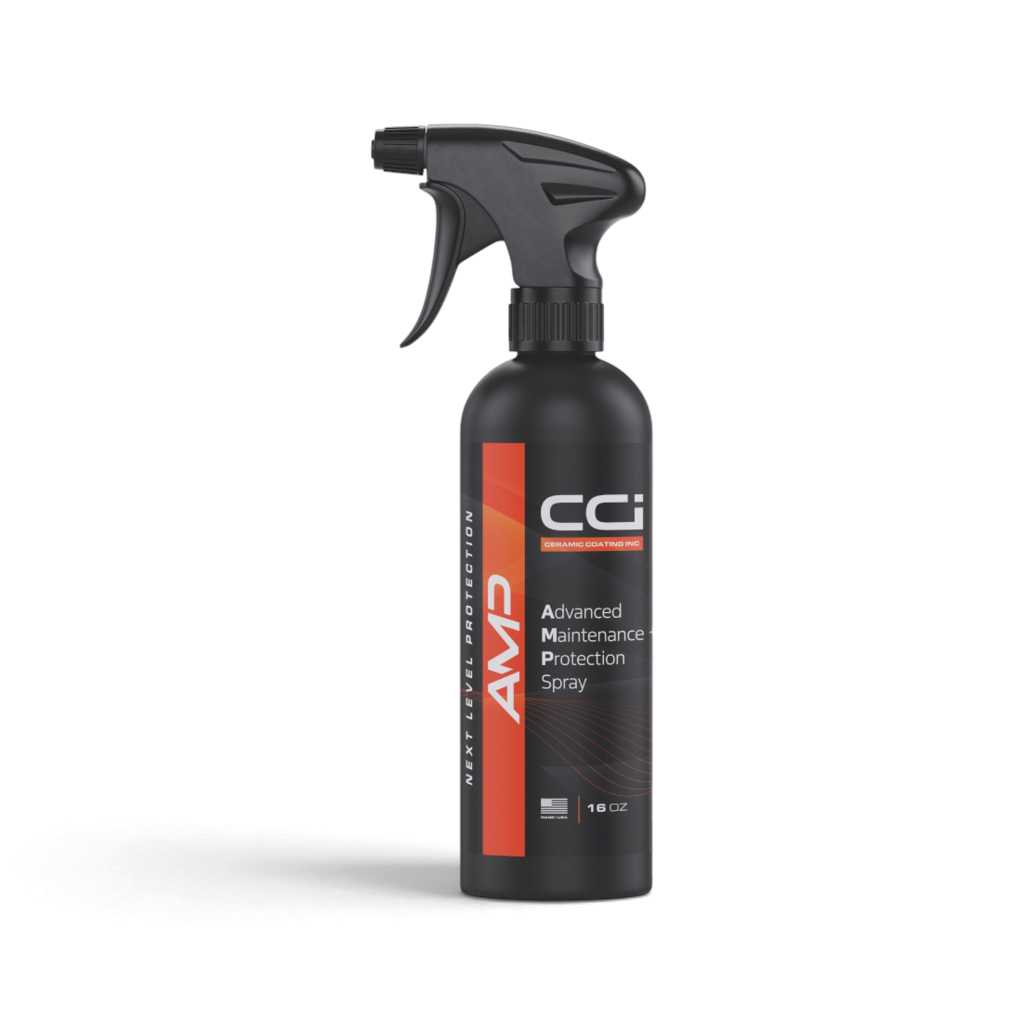 That Detail Shop CCI AMP 16 oz maintenance protection spray bottle with black trigger sprayer and orange label