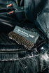 Blackline Car Care BLACKLINE® LEATHER BRUSH in use - professional detailing application