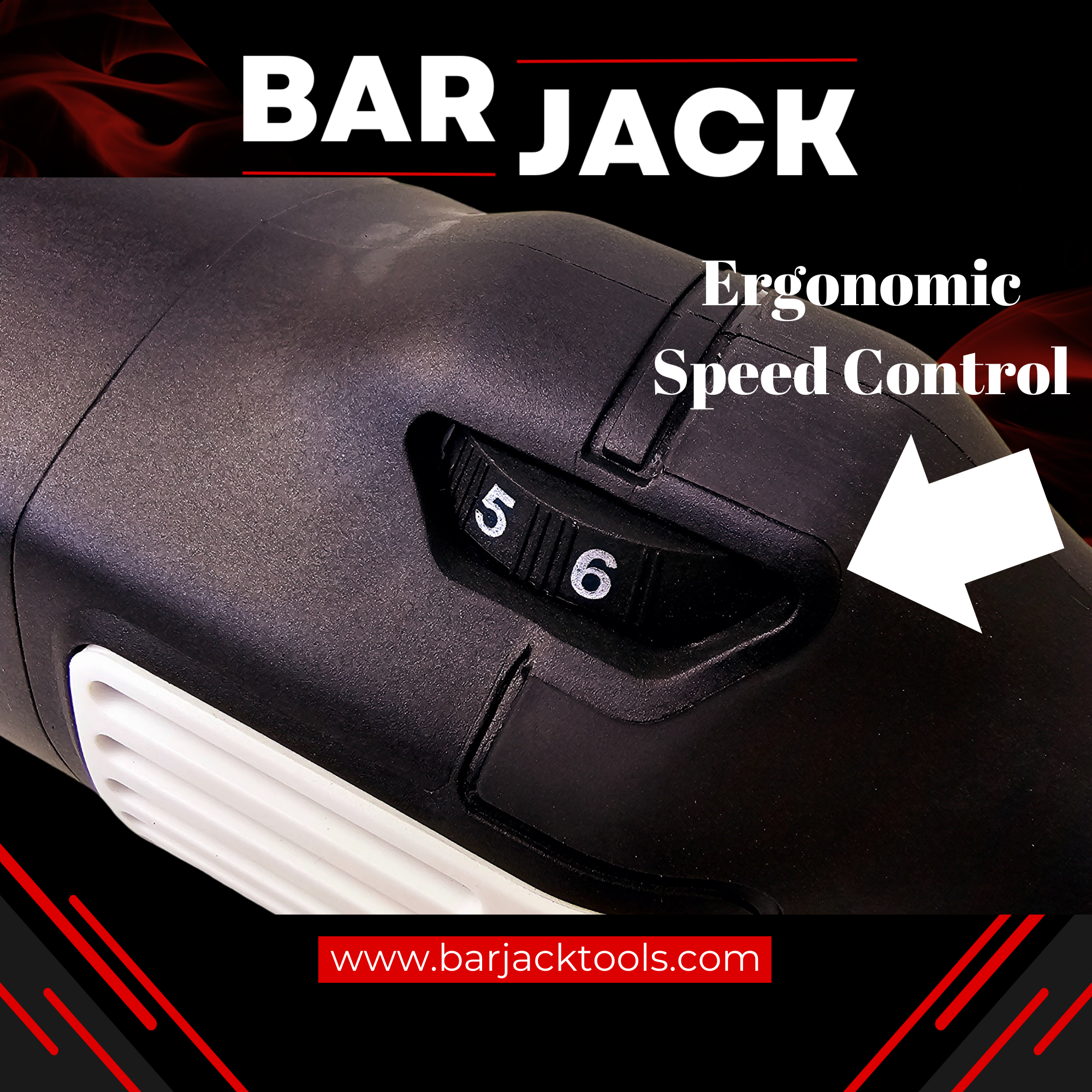 The Barjack professional rotary car polisher is a high-performance, handheld power tool designed for automotive detailing and paint correction. It features a