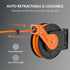 Giraffe Tools air compressor hose reel has a professional-grade all-steel construction, corrosion-resistant powder coat finish for long life and durability.