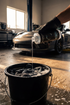 Blackline Car Care BLACKLINE® RESTORE MICROFIBER DETERGENT in use - professional detailing application