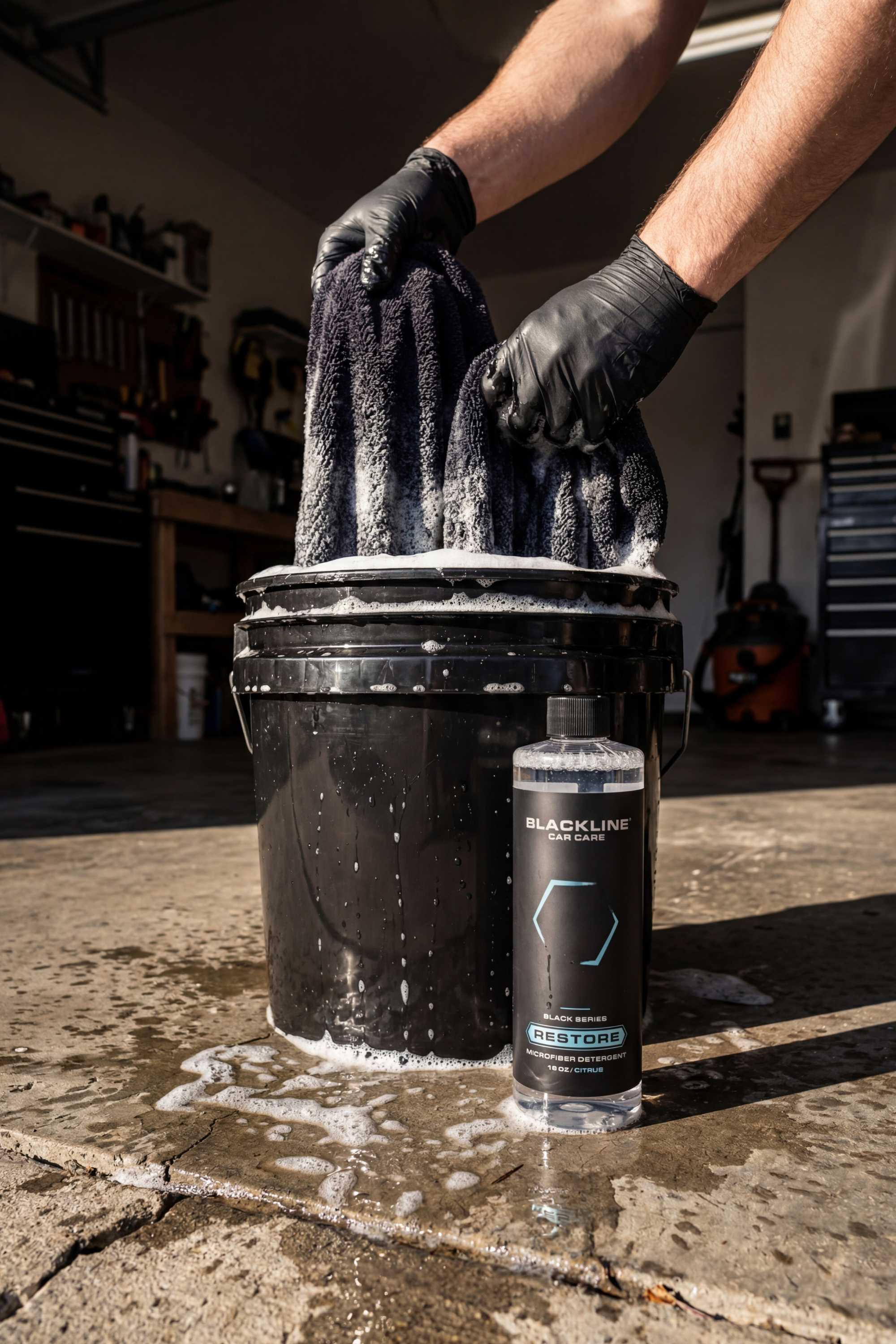 Blackline Car Care BLACKLINE® RESTORE MICROFIBER DETERGENT - detail shot 4