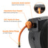 The reel has a strong rewind spring and a smart lock, and is more lightweight than steel reels.