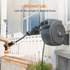The auto-rewind system,hose locker and 9-mode hose nozzle makes the hose reel more convenient to use.