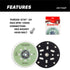 Maxshine 6 inch DA Backing Plates | Pro Series Dual Action Backing Plates - M15 Pro, M21 Pro - detail shot 7