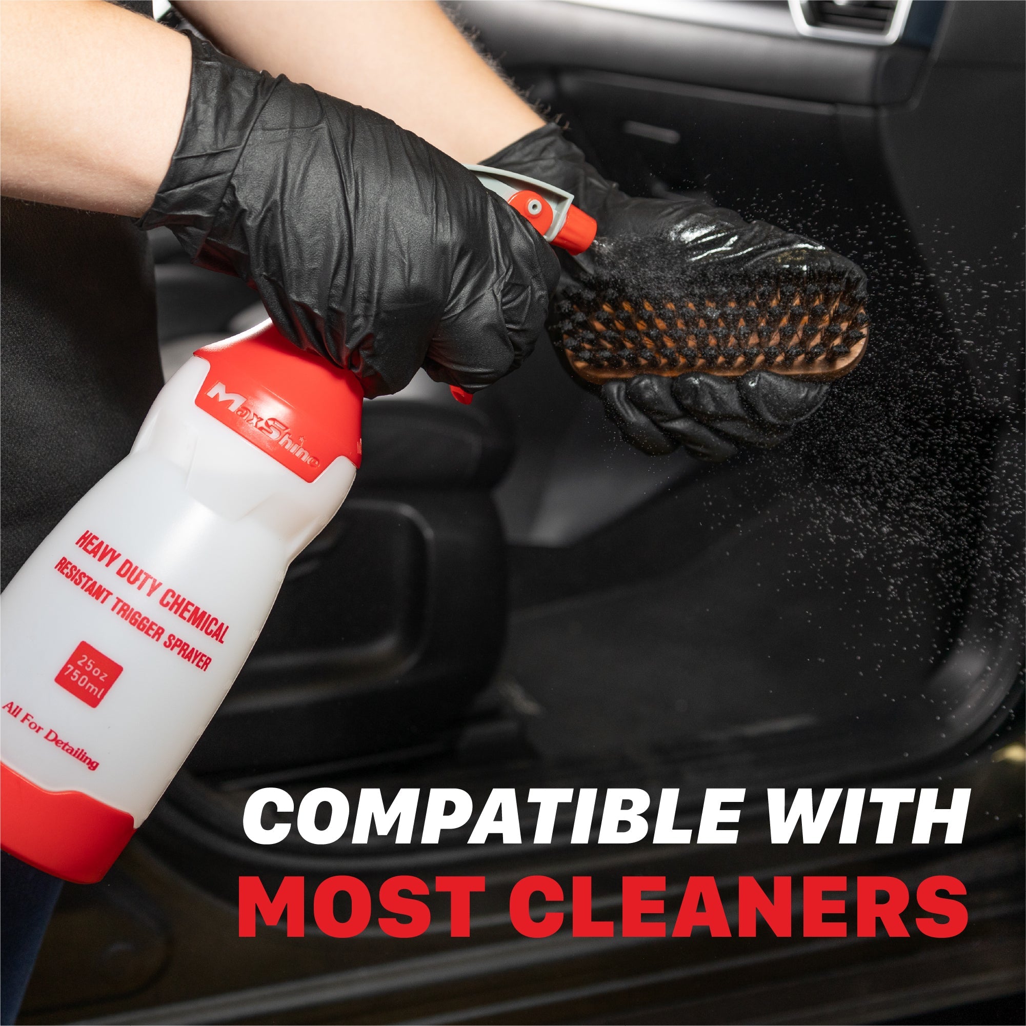 Maxshine Compact Leather Cleaning Brush - detail shot 5