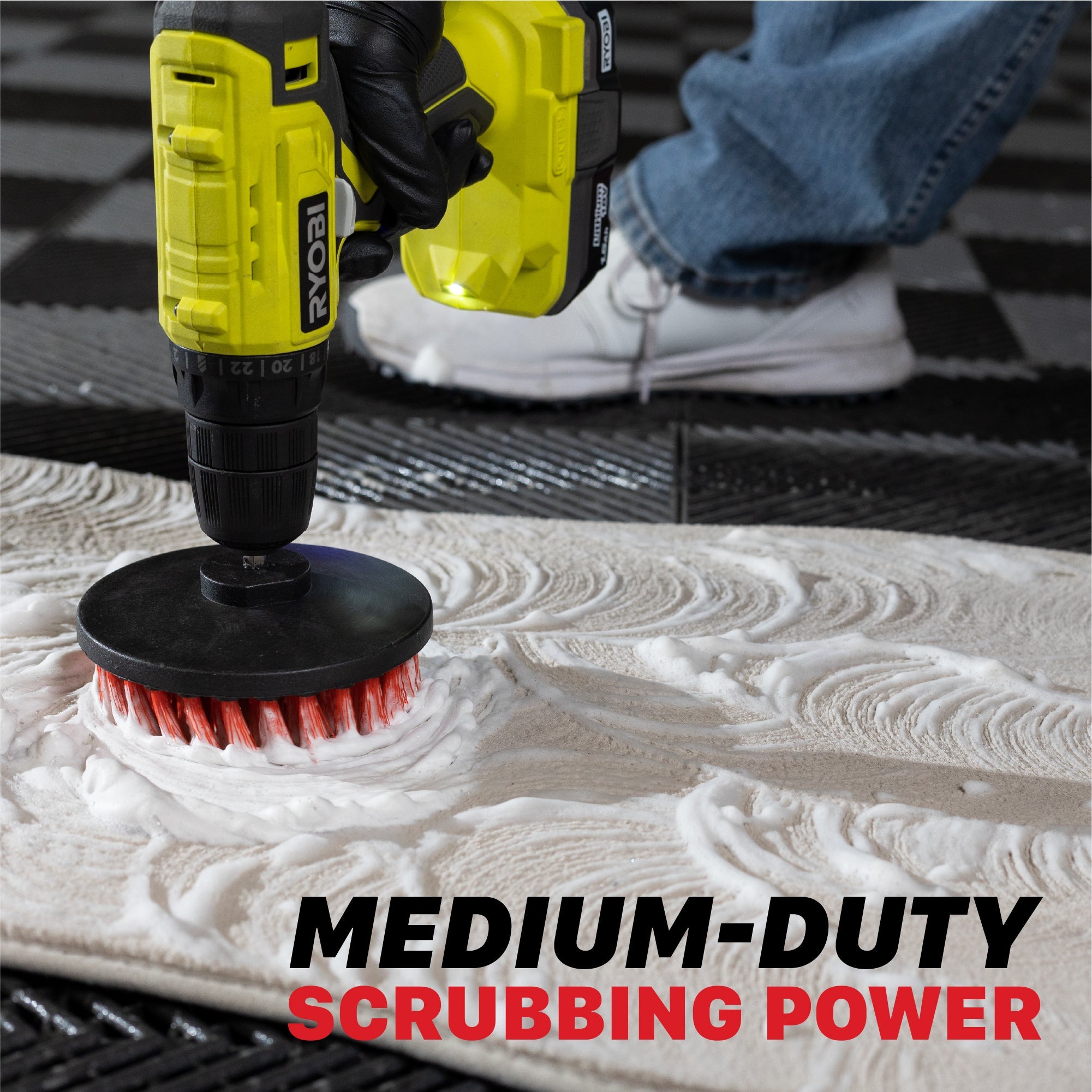 Maxshine Drill Brush for Car | Drill Carpet Detailing Brushes - detail shot 9