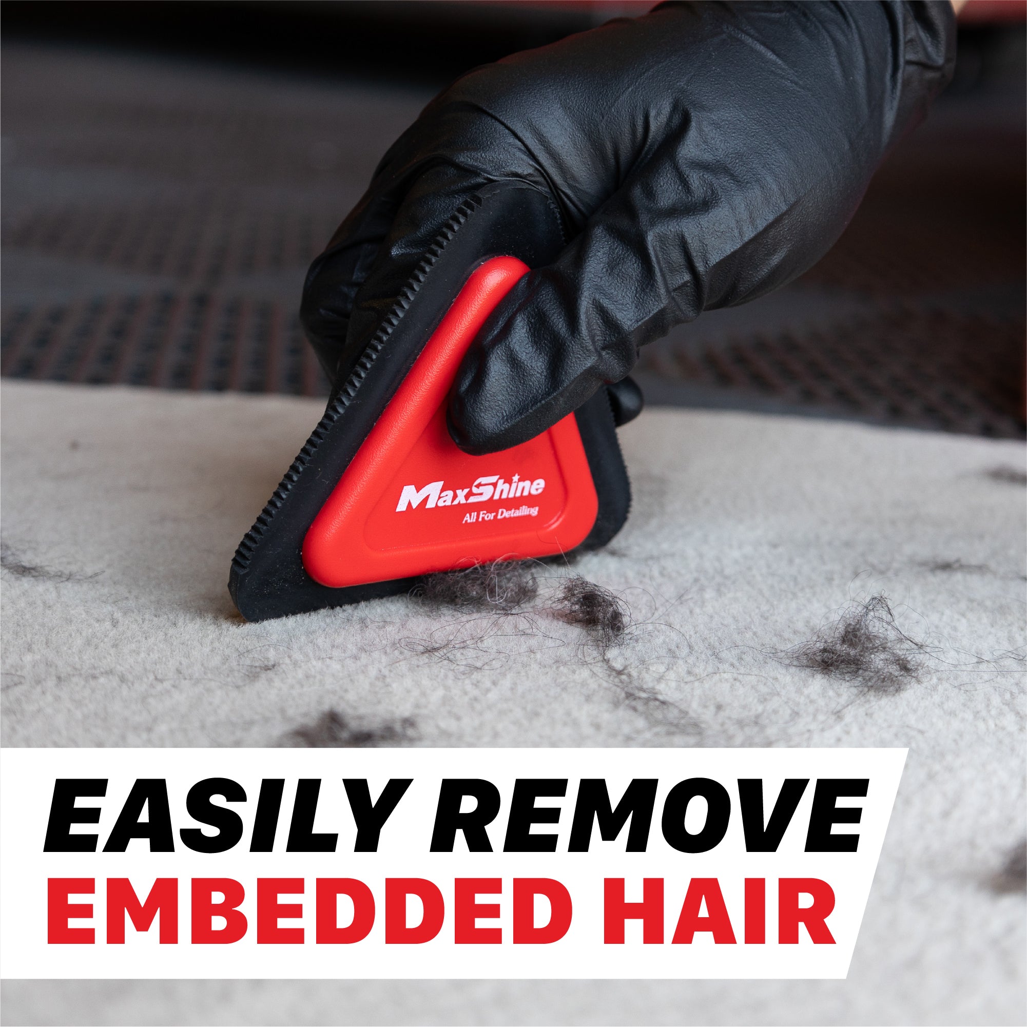 Pet Hair Remover Brush For Car - Hair Magnet Brush The pet hair removal brush for car carpets is easy to use and effective in cleaning even the most difficult