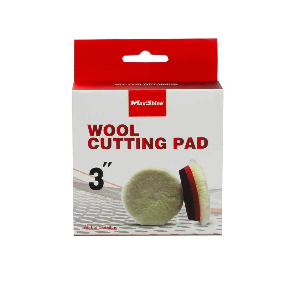 Maxshine Wool Cutting Pads Rubber Backed - 3in, 5in, 6in - detail shot 17