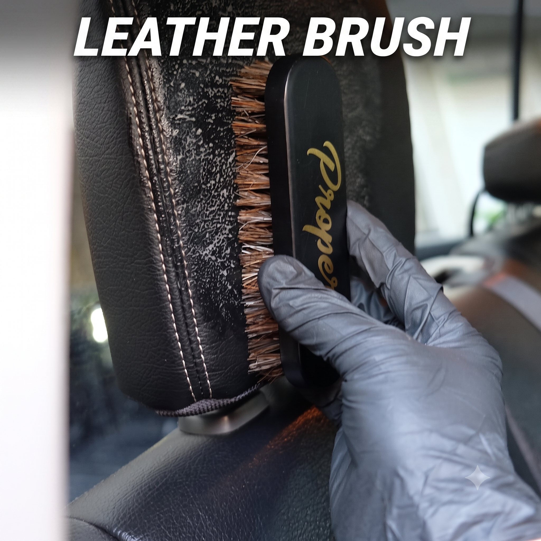Leather & Alacantara Brush Set