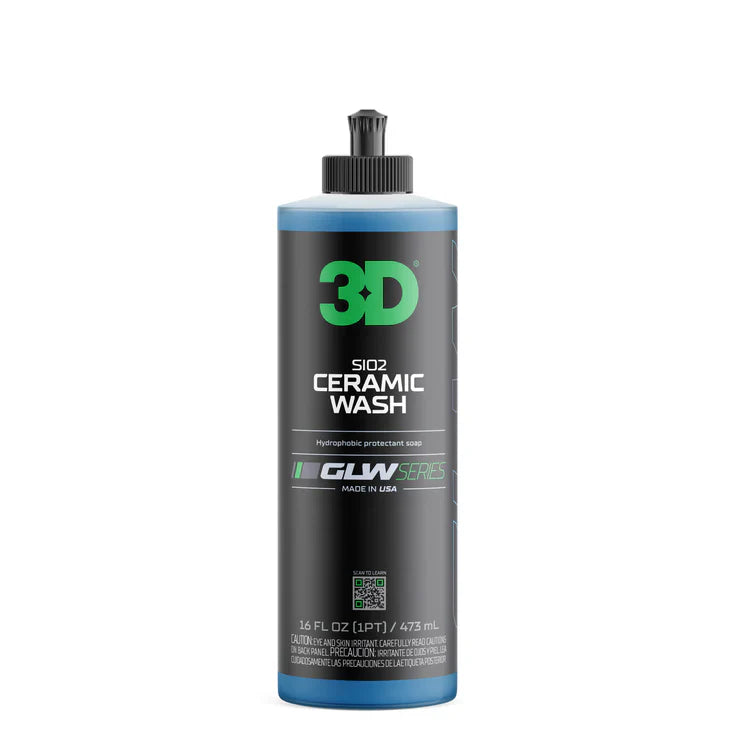 3D Car Care 3D GLW SIO2 CERAMIC WASH PINT in use - professional detailing application