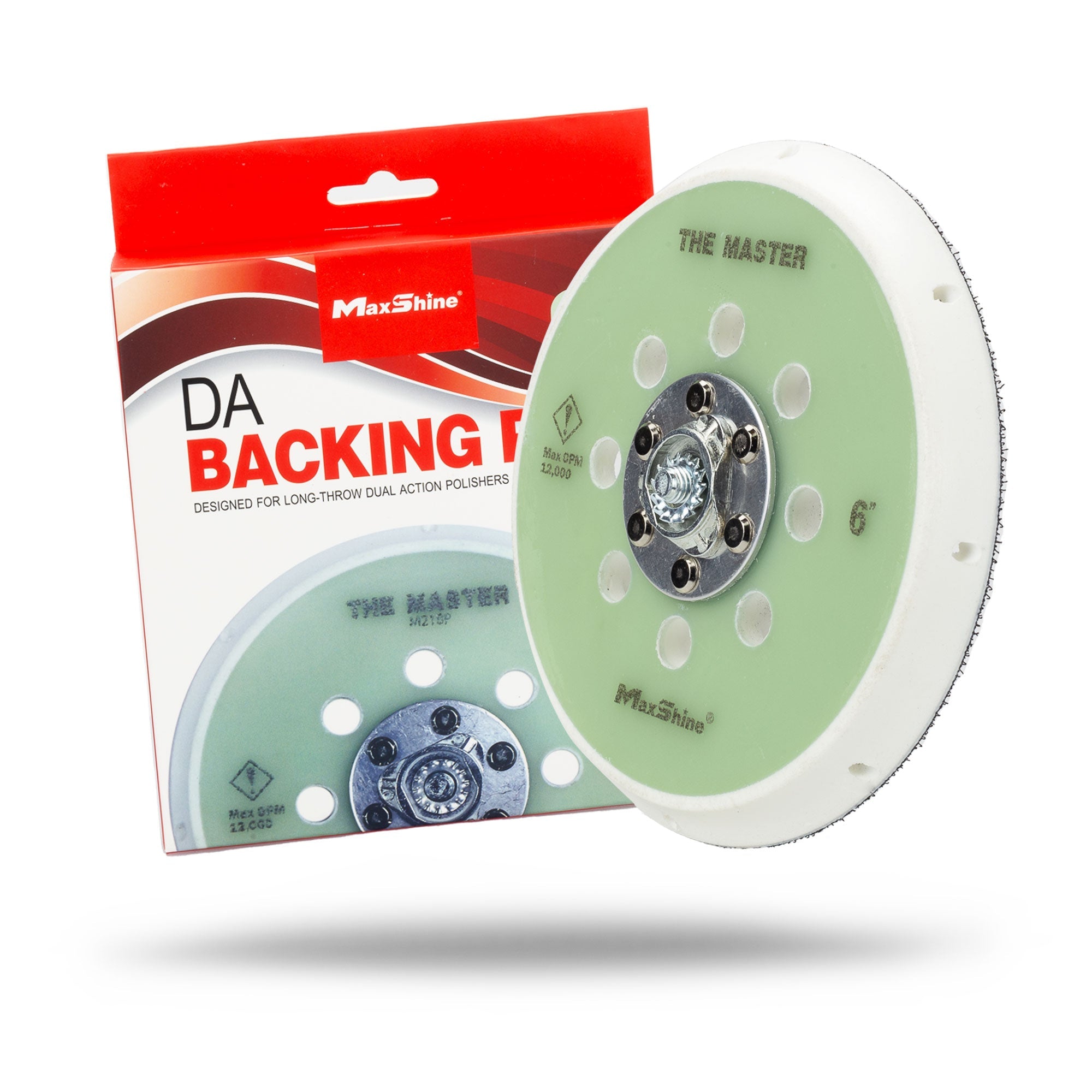 Maxshine 6 inch DA Backing Plates | Pro Series Dual Action Backing Plates - M15 Pro, M21 Pro - detail shot 5