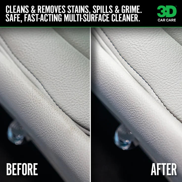 3D Car Care 3D LVP CLEANER 5 GALLON in use - professional detailing application