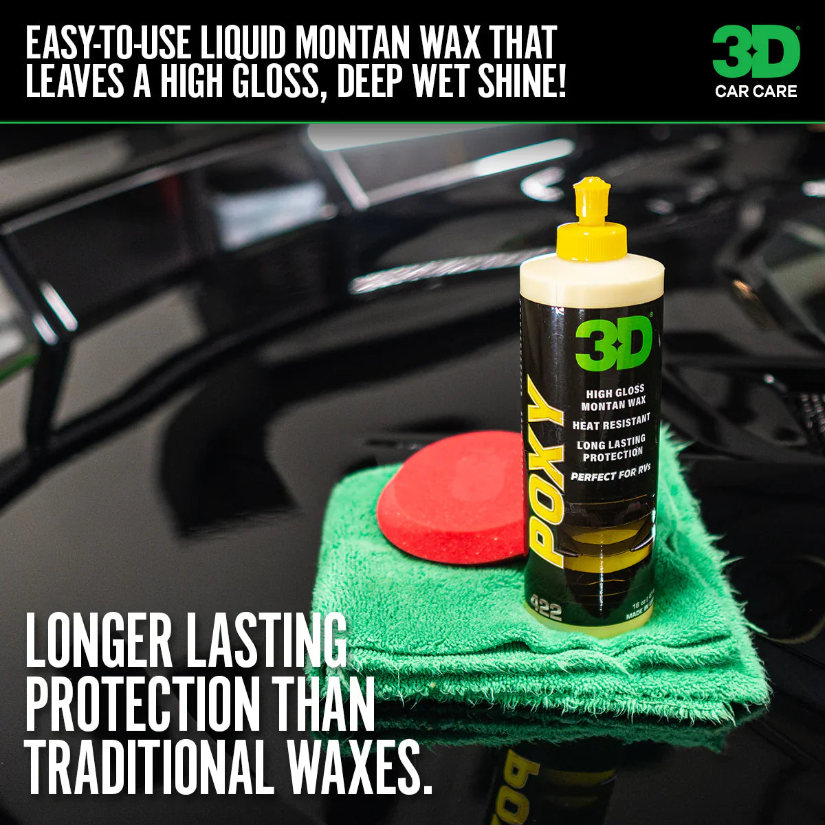 3D Car Care 3D POXY PINT product closeup - auto detailing equipment