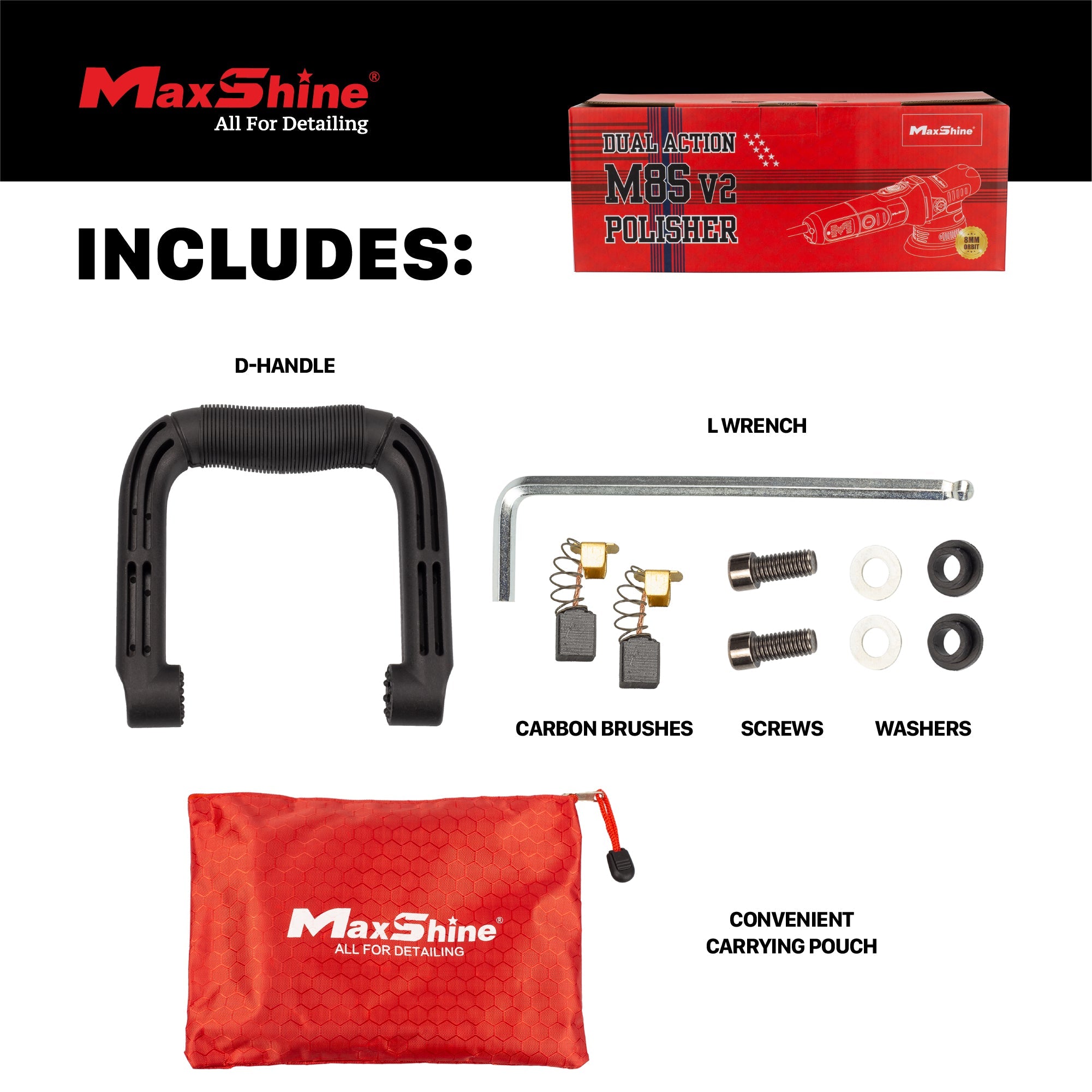 M8S V2 Dual Action Polisher for Car Detailing The Dual Action Polisher for car detailing M8S V2 unleashes the true potential of your car's presence and shine.