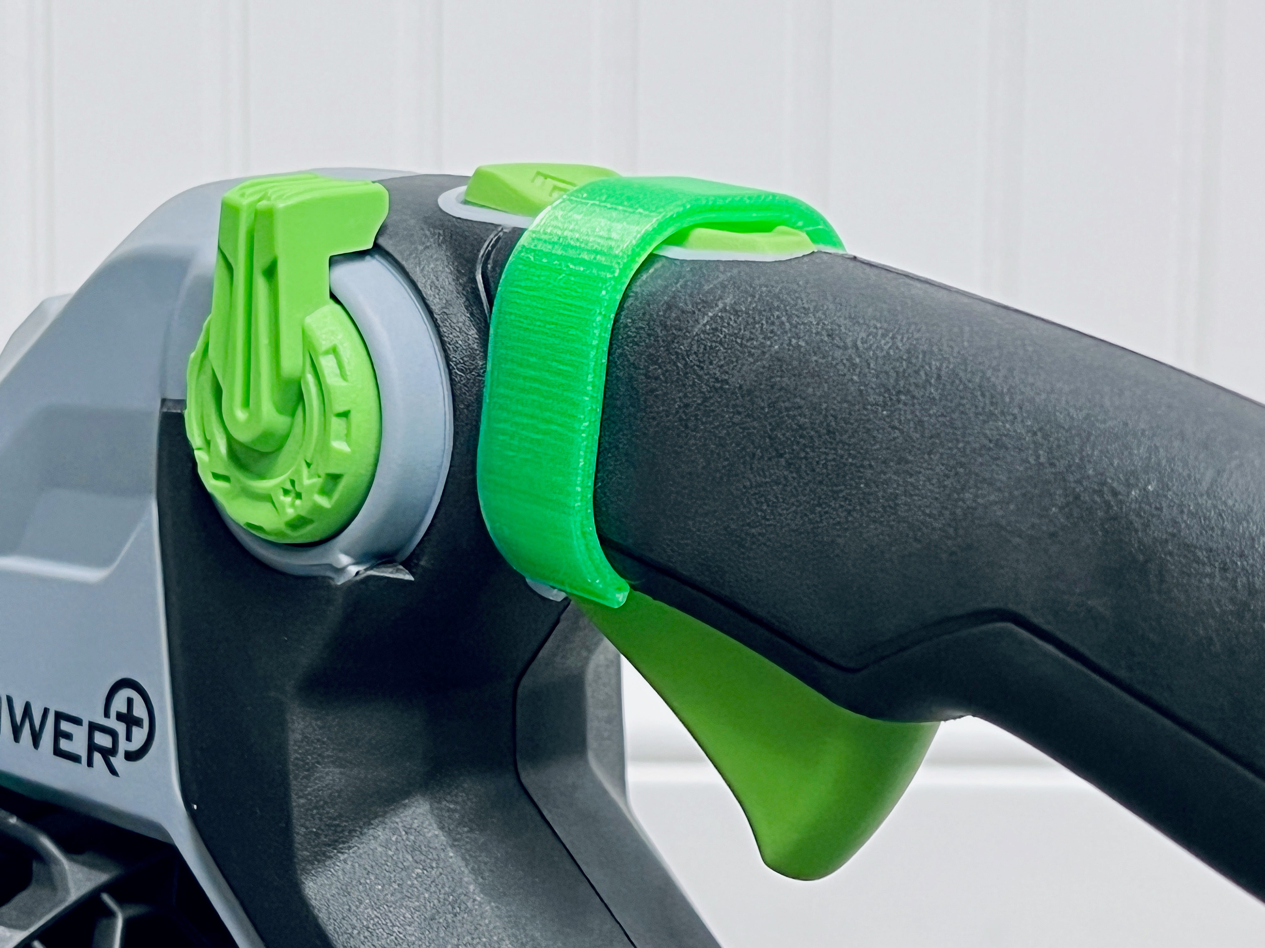 The TurboClip Turbo Button Clip for EGO Leaf Blowers is a simple clip that snaps over the turbo button on your EGO leaf blower. This enables you to use just