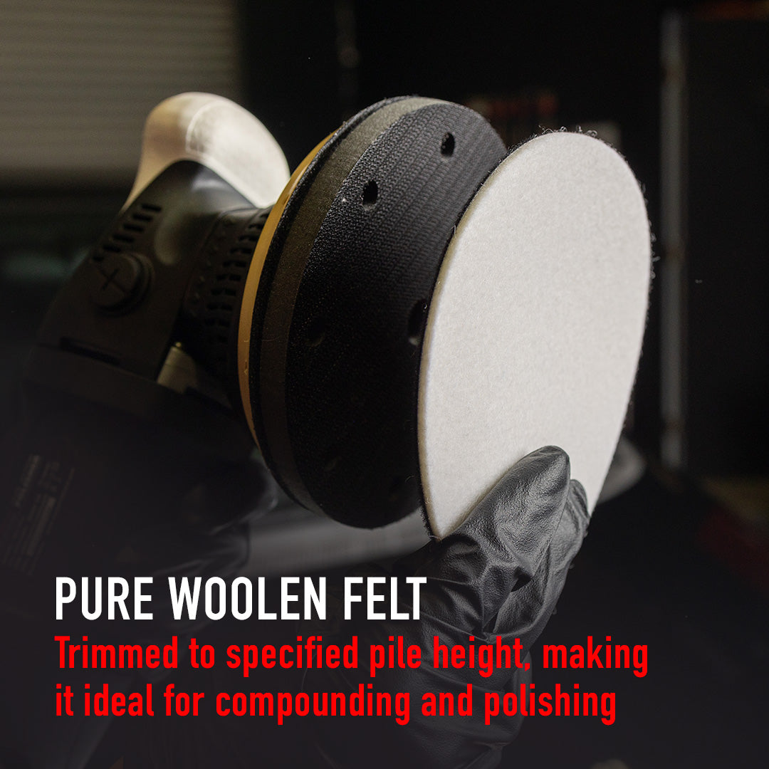 Maxshine Wool Glass Polishing Pad – 3in, 5in, 6in (2 Pack) product closeup - auto detailing equipment