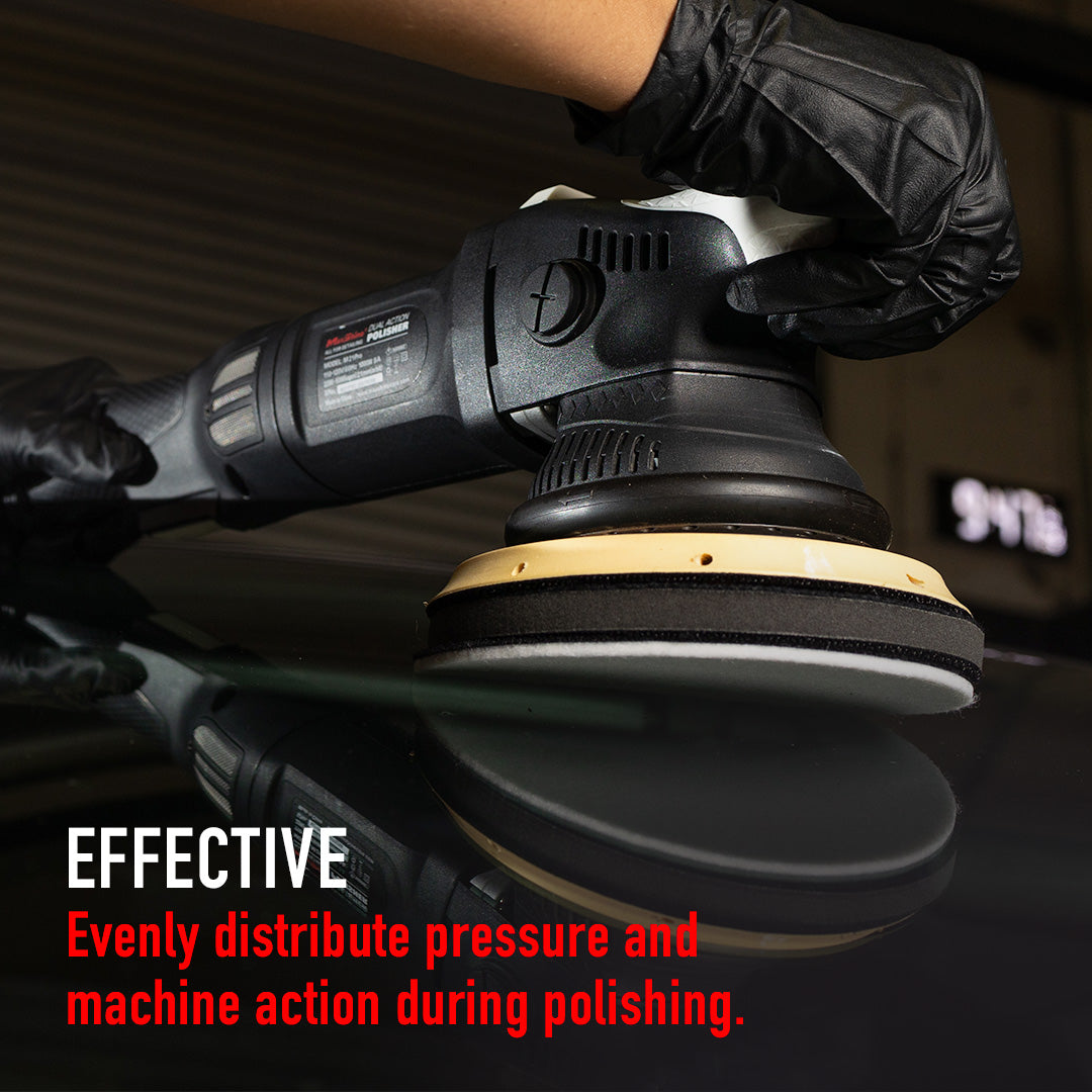 Maxshine Soft Foam Interface Pad - 3in, 5in, 6in in use - professional detailing application