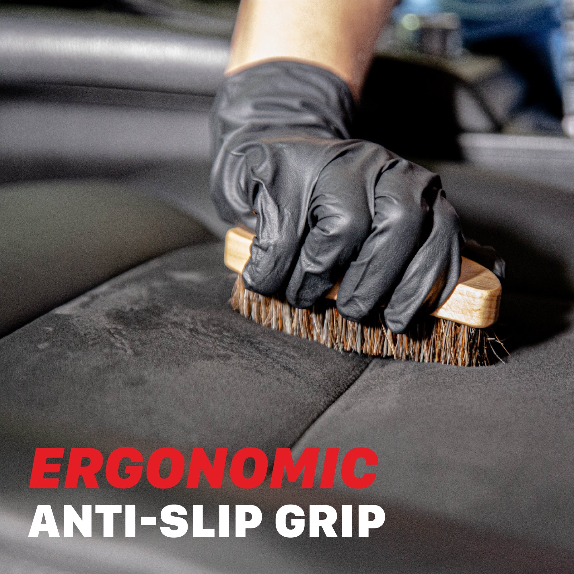 Maxshine Brush for Cleaning Car Interior | Ergonomic Interior Detailing Brush - detail shot 4