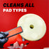 Foam Pad Cleaning Brush and Pad Removal Tool The foam pad cleaning brush is a dual-functional tool that works for cleaning the foam pad and removing it from