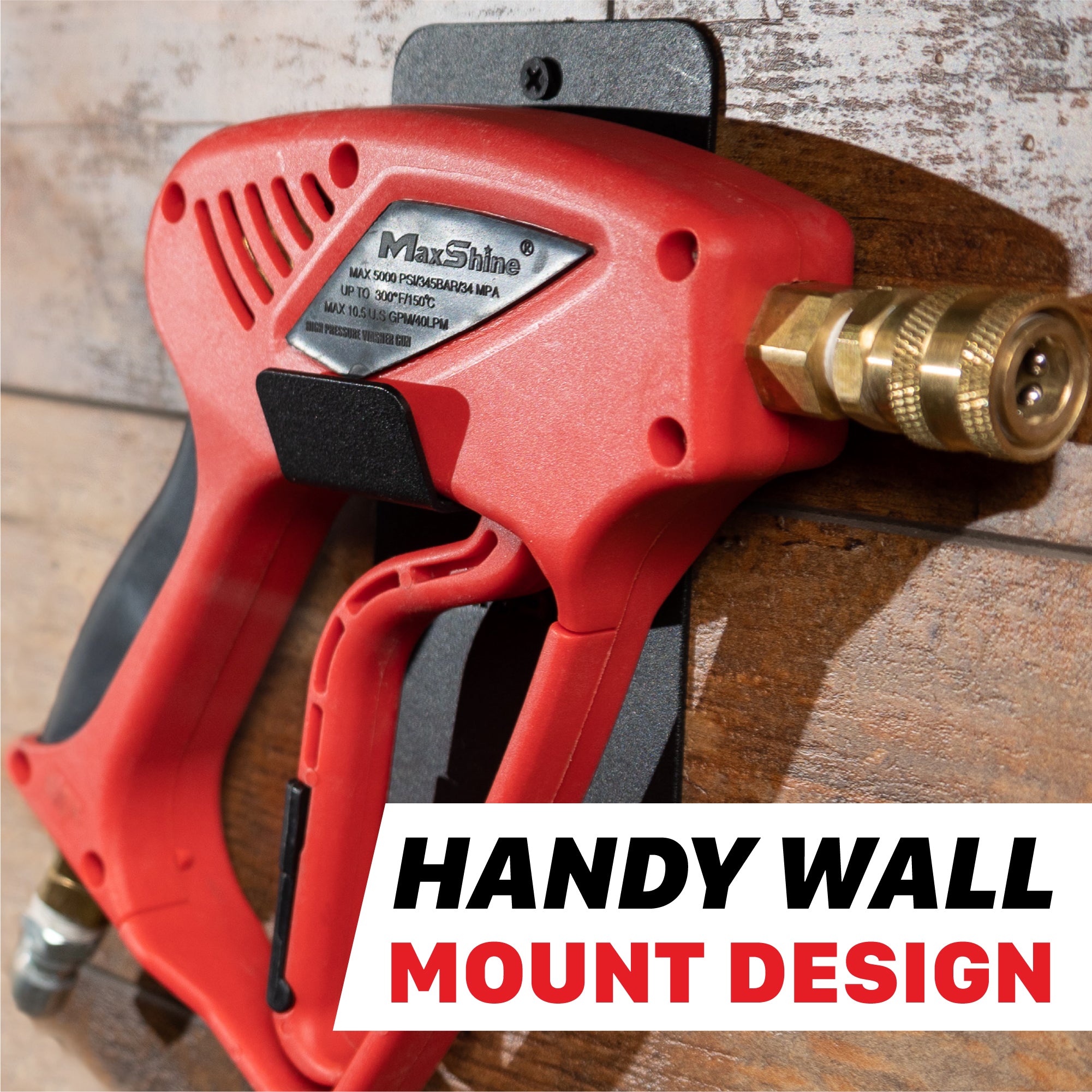 Spray Gun Holder - Pressure Washer Wand This Spray Gun Holder is the perfect solution for anyone who wants to keep their garage organized and their pressure