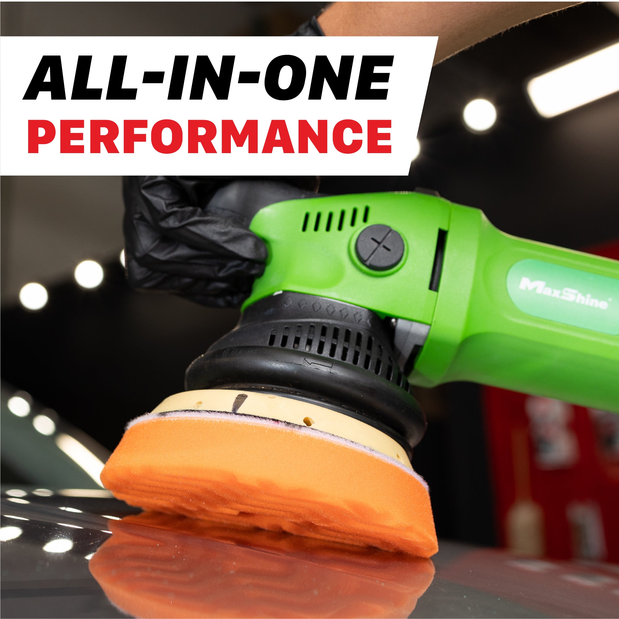 Foam Cutting Pad The foam cutting pad is the Maxshine 5" or 6" inch Orange AIO, which works as a one-step paint correction for cutting and polishing processes.